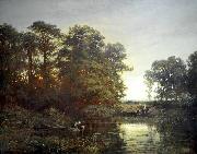 Charles Francois Daubigny Landscape with a pond oil